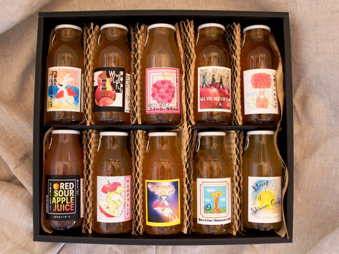 【母の日ギフト】りんごジュース10種類飲み比べギフトボックス～母の日専用～