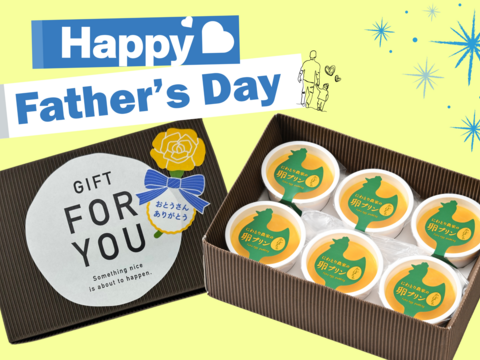遅れてごめんね！『父の日』かぼちゃプリン(6個セット)