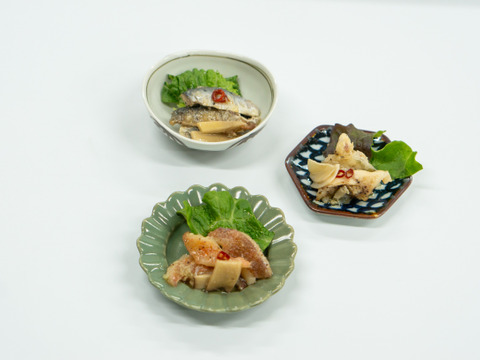 【お中元】【3本セット】とらふぐ・あらかぶ・まいわしのオリーブオイル漬（大サイズ）