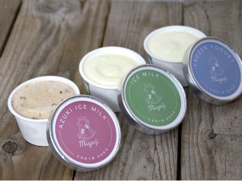 【冷凍】宮地牧場セットA（グラスフェッドバター1個、グラスフェッドフロマージュブラン２個（プレーン1個、はちみつ入り1個）、アイスミルク１個，フローズンヨーグルト１個、あずきアイスミルク１個