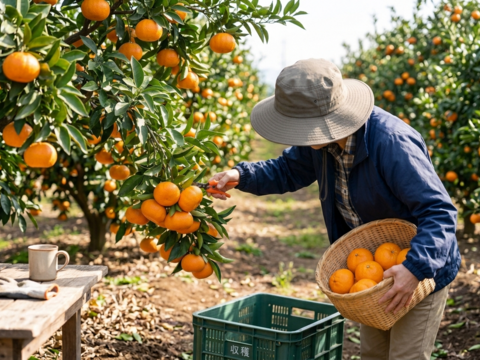 【春を告げる、完熟の味】清見（きよみ）タンゴール　２ｋｇ ご家庭用 農薬不使用 自然栽培 愛媛県