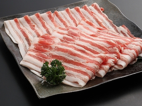 兵庫県認証食品　金猪豚　ロースしゃぶしゃぶ用、バラスライス　セット　お徳用　2セット