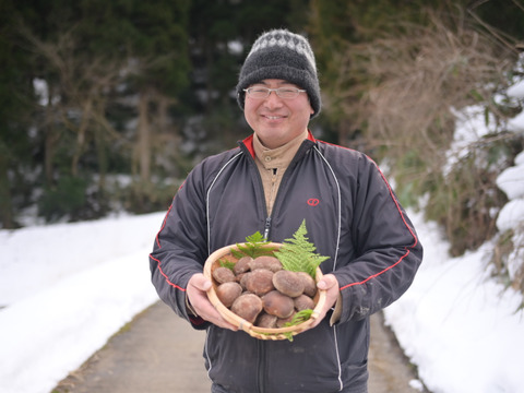 荒廃した里山再生を食べて支援！富山県産・原木生椎茸（生）1kg