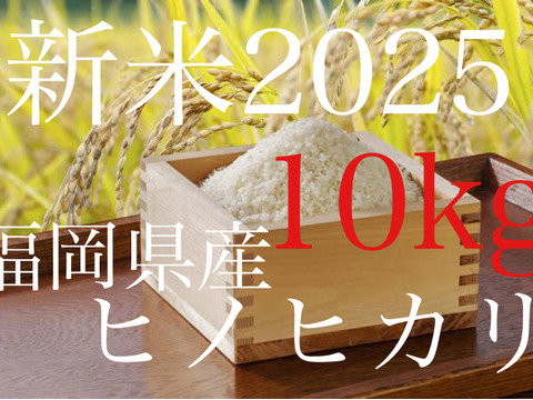 令和7年度 新米 福岡県産ヒノヒカリ（玄米10kg）予約受付中