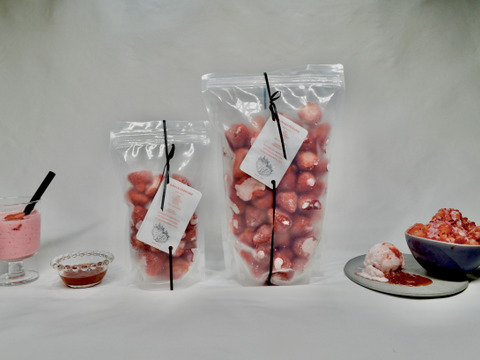 収穫してスグその日に瞬間冷凍!!福岡県産あまおう!!(小分けパック300g×2p)