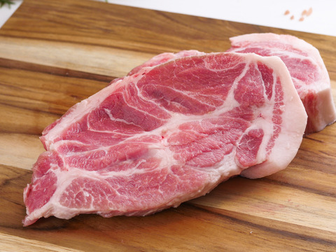 〖放牧豚・デュロック純粋種〗希少なかたまり肉を楽しむ！冷凍精肉おまかせセット (精肉600g＋カットベーコン100g×2)