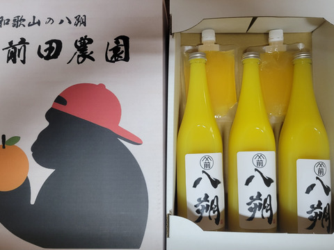 前田農園【PREMIUM八朔100％ジュース】720㎖×3本ゼリー2個