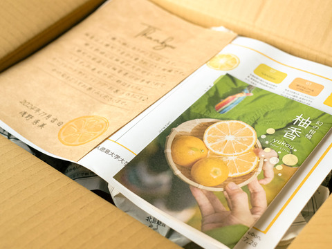 【希少】完熟柚香(ゆこう)　3000g　”””幻の果実”””
生産量が少なくスーパーでは出回らない「幻の果実」
京都の料亭では欠かせない存在であり、
近年はヨーロッパのシェフたちにも愛さるローカル柑橘
