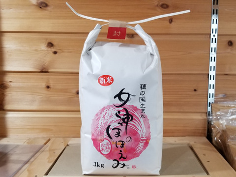 女神のほほえみ【大粒】白米3キロ