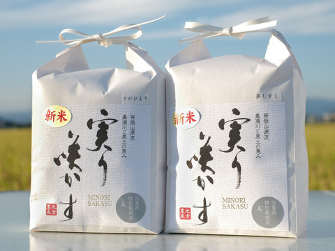 開店価格20箱限定】佐賀を代表する2銘柄 新米セット 1.2kg x 2