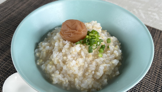 農家直伝・こく深い玄米がゆ・健康を気にするかた・食べやすく気軽な玄米