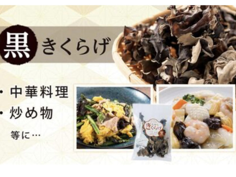 【食べ比べ】コリコリ★プリプリ☆徳島県産乾燥きくらげ白黒30g×6
