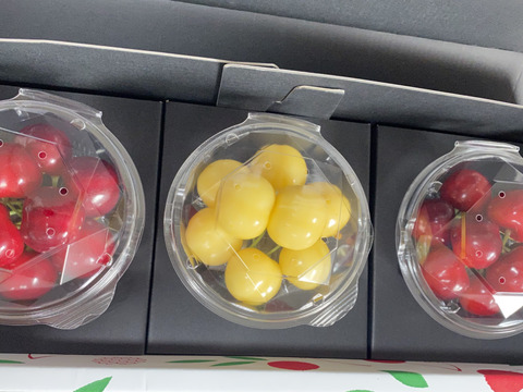 先行予約❗️山形県産🍒さくらんぼ山形紅王・月山錦・紅秀峰🍒特秀3Lサイズ100gパック×3