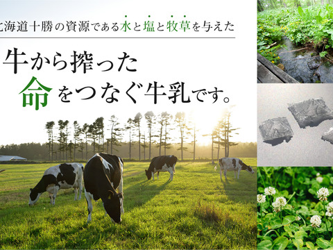 【冬ギフト】十勝オーガニック牛乳900ml×6本　有機・グラスフェッド・A2ミルク・ノンホモ・低温殺菌・放牧・北海道十勝・産地直送