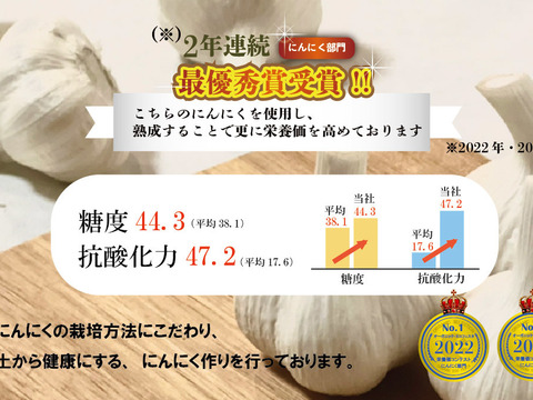 糖度55度 べたつかず食べやすい！  熟成黒にんにく　大地の真珠　80g×1