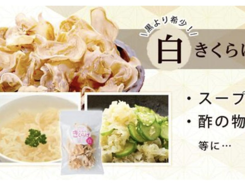 【食べ比べ】コリコリ★プリプリ☆徳島県産乾燥きくらげ白黒30g×6