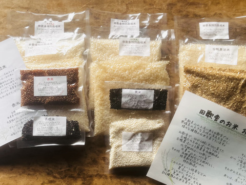 【白米・玄米・古代米 六種 食べ比べ】田歌舎のお米 おためしセット【初回限定BOX】