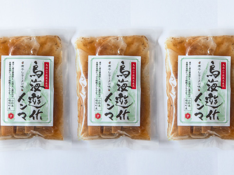 【一度食べたら止まらない】ザクザク食感×煮干しの旨味がガツン！鳥海遊佐メンマ〈煮干しラーメン味〉3個