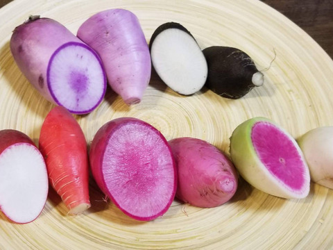 テーマは『カラフル&珍しい』野菜セット(野菜6種類入り)農薬・化学肥料不使用