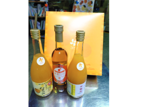 【福袋】3本/なつみ・不知火の完熟贅沢絞りジュース720㎖ 各1本　と太幸ワイン500㎖×1本