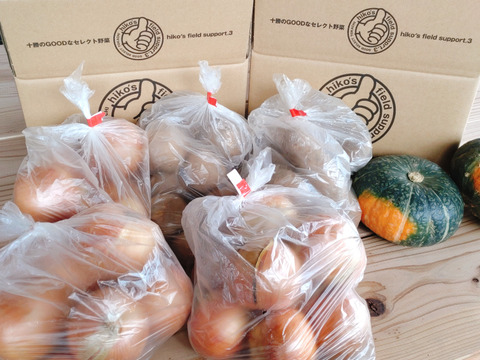【直播タマネギ】5kg(1箱)+【メークイン】約1.7kg【とうや】約1.7kg【かぼちゃ】約750g×2個(1箱)合計10kg☆2箱一口送料節約‼️冬至までの限定販売🎃