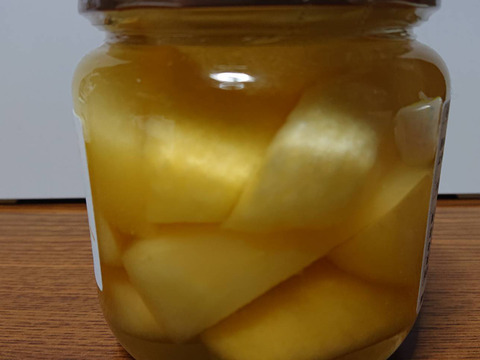 新作！！安曇野産りんごで作った「コンポート」今度は3種類のりんごが入っています！食べ比べてみて下さい。デザートにもお菓子作りにもどうぞ/たっぷりサイズです。