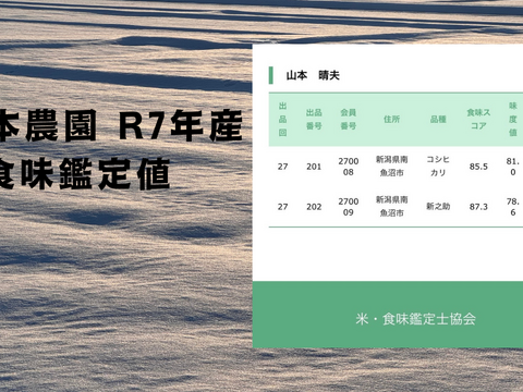 【令和7年産】南魚沼産こしひかり10kg(5kg×2袋）【特A一等米！塩沢地区のお米100％】