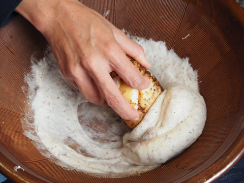 【掘りたてをお届け！】自然薯500g（カットしたものを真空パック）風味粘り格別 鳥取県琴浦町