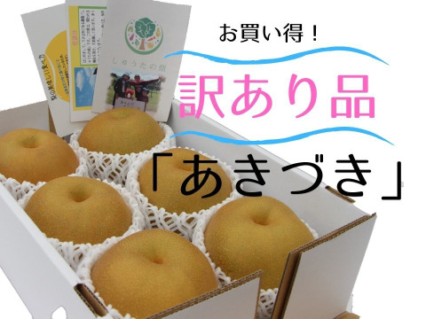 【お買い得予約品!】スッキリ爽やか♪あきづき梨「味は変わらないキズあり品」