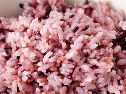 食物繊維とポリフェノールが豊富！黒紫米（古代米・紫宝）１００ｇ　５袋セット（合計５００ｇ）　健康食として！