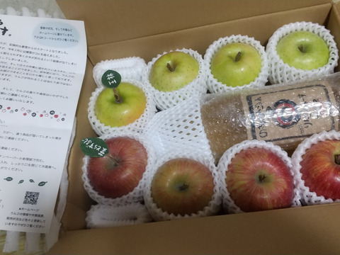 【冬ギフト】 🍎贈り物大好評！幸せおすそ分け3キロ箱🍎 ミックス 青森りんご 商品ID 117258