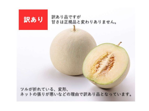 【訳あり】あっ晴れメロン2玉
