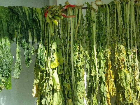 天然山菜　秋田の大根の葉（乾燥約80g）　世界遺産白神山地付近産
