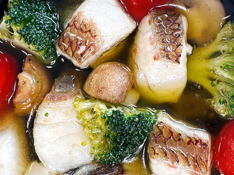 【アワード受賞】袋を開けて炒めるだけ🎵じゅんわりオイルが絶品💕みやび鯛【アヒージョ5P】