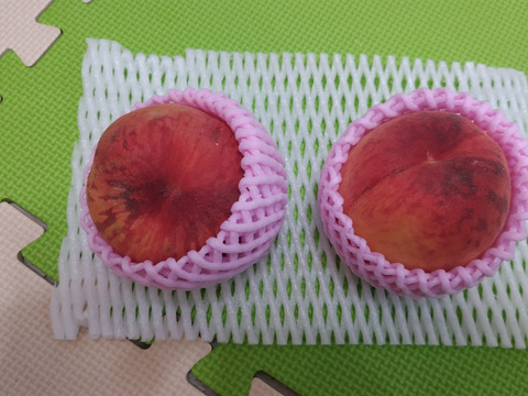 🍑【2025年8月中旬桃】1.5kg　5玉前後【ASIAGAP認証農場：津軽農園】　安心・安全な桃　収穫した日に発送　家庭用　農家直送【朝どれ】