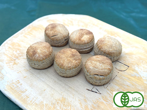 全部有機！Single㊲：穂叶ビスケット：食べる人の健康を考えた有機JAS対応穂叶（ホット）ビスケット×6