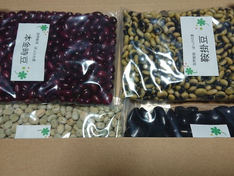 【選べる4種】ぽっけの新豆セット【北海道自然栽培】メール便