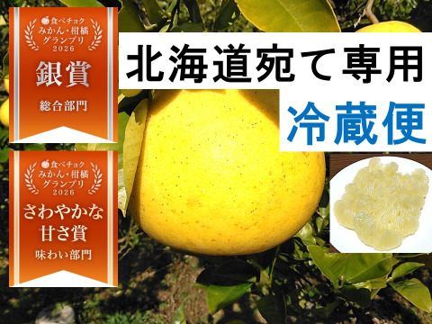 🏆柑橘グランプリ銀賞　土佐文旦　化学合成農薬栽培期間中不使用　大玉　家庭用　14個前後　黄色いしあわせ®　高知県土佐市産　皮むき器付き　”北海道への配送専用商品です”　２０２７年１月下旬発送