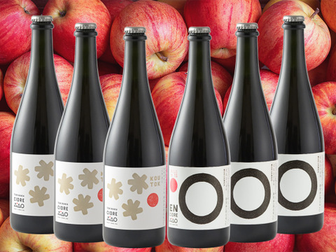 テキカカシードルこうとく＆えんシードル各3本計6本セット お家飲みにギフトにもおすすめ🎁りんご農家が造るシードル飲み比べセット 希少りんご「こうとく」と「彩香」