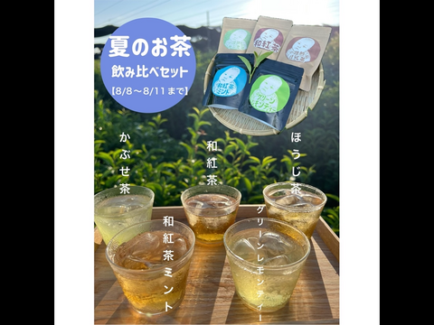 8/11まで限定販売＊夏のティーバッグ5種類飲み比べセット 深蒸し