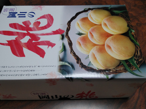 【るみ様ご予約分】【ご家庭用】【朝どれ】【糖度18度数玉入れております】おかやま夢白桃. 4㎏化粧箱でお届け！