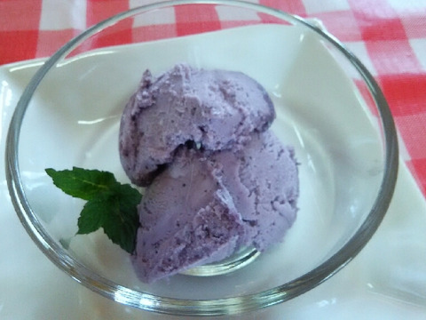 果汁たっぷりアイスクリーム10個セット〔ブルーベリー５個りんご５個入〕