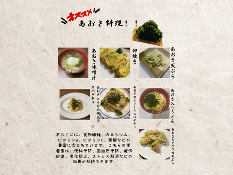 孫も大好き♡磯の香り風味豊か！
有名な五島列島産！
『生あおさ 50ｇ×20袋』1kg分