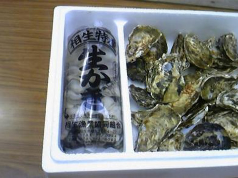 【生食可能】今が旬！生牡蠣　殻付き2キロ　剥き身500g