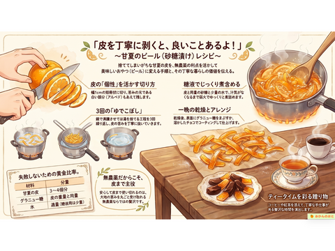 庭の甘夏 2kg｜親子でつくる、はじめての柑橘しごと｜加工用＋レモン2個付き
