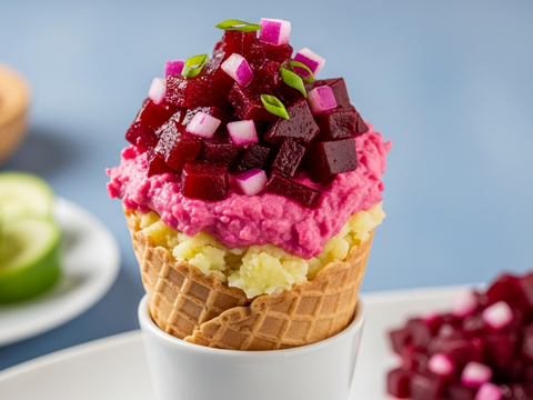 ビーツとジャガイモの赤いポテサラセット