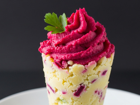 ビーツとジャガイモの赤いポテサラセット