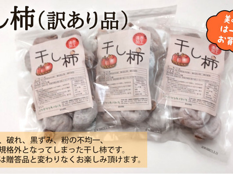 【訳あり干し柿】（市田柿）450gが1袋　見た目は悪いが、味は優秀です！食べれば病みつきになりますよ！