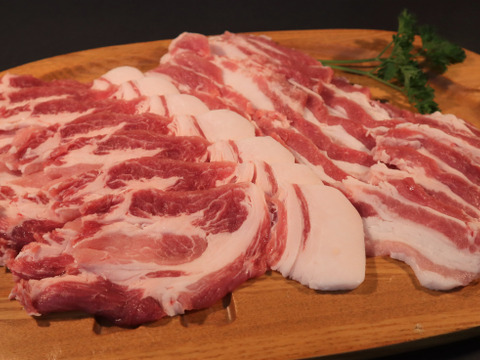 【小江戸黒豚】フレッシュな焼肉用スライスセット(300g×2P)《冷蔵でお届け》
