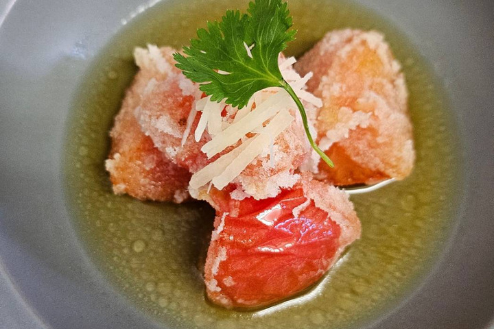 『王様トマト』の揚げ出し